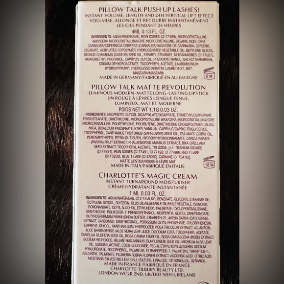 Charlotte Tilbury Pillow Talk Push-up Mascara Matt Lipstick & Her Magic Cream - Picture 3 of 3